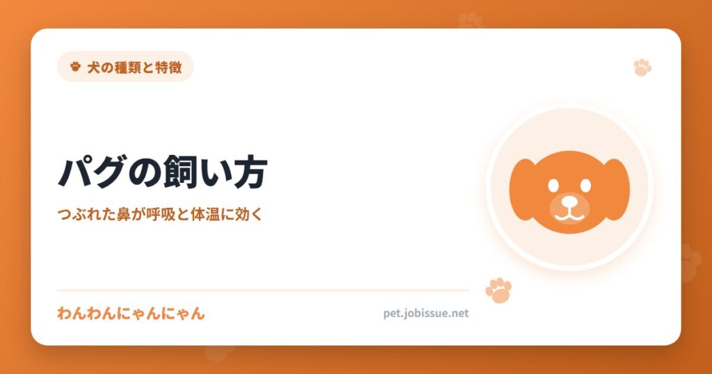 パグの飼い方