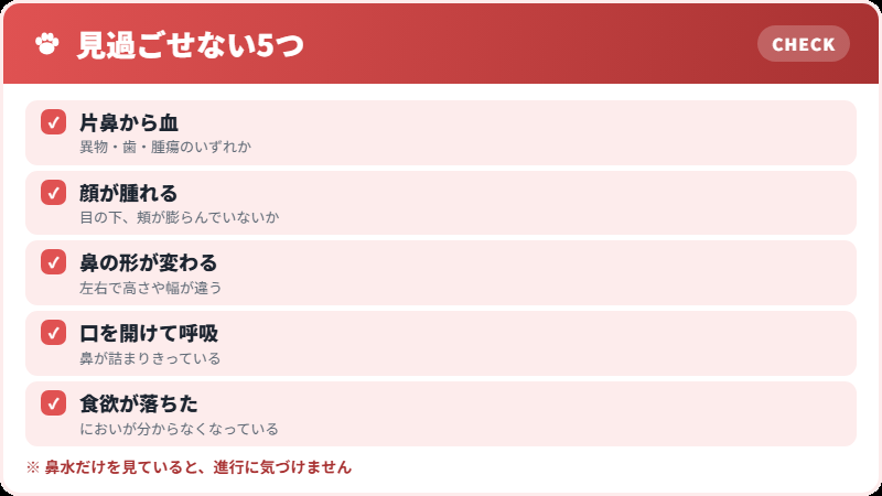急ぐべきサイン