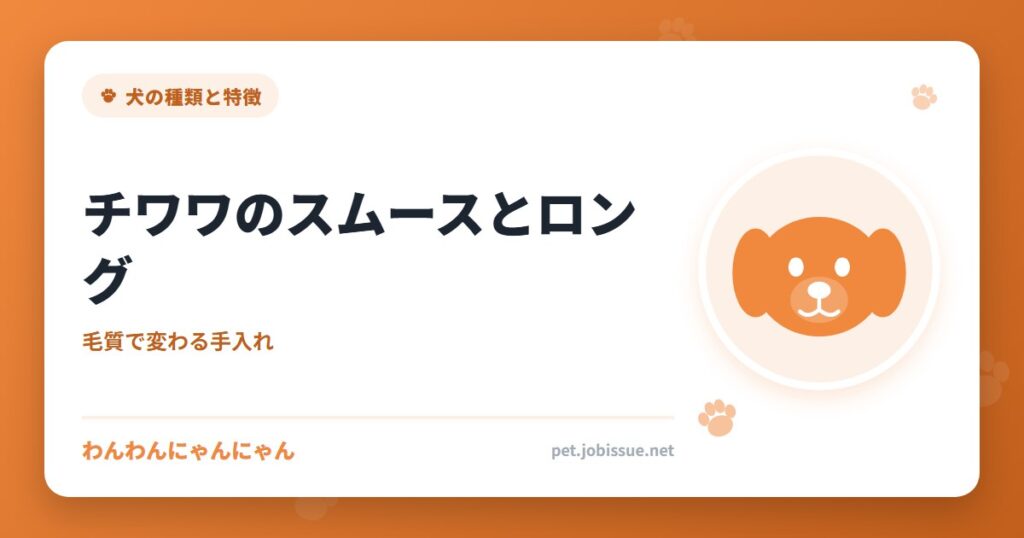 チワワのスムースとロング