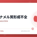 犬のエナメル質形成不全