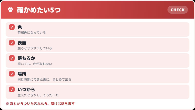 見分けの手がかり
