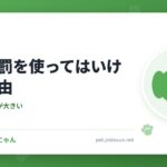 犬に体罰を使ってはいけない理由