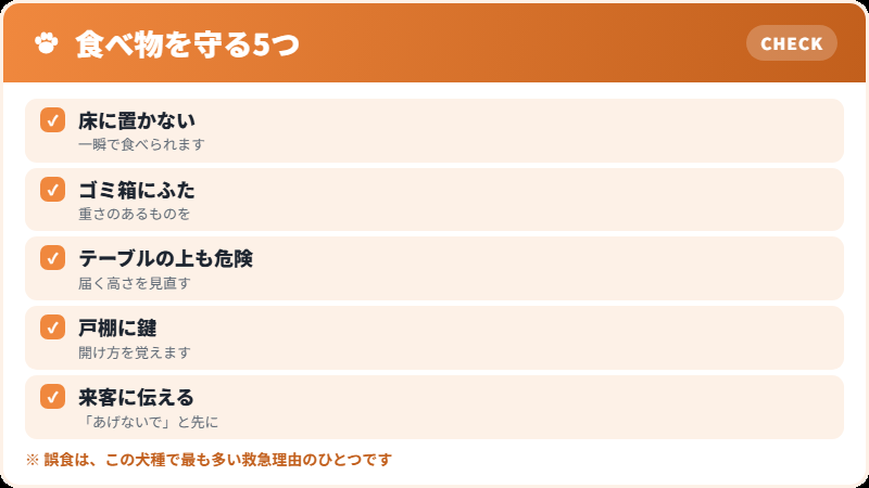 盗み食いを防ぐ家