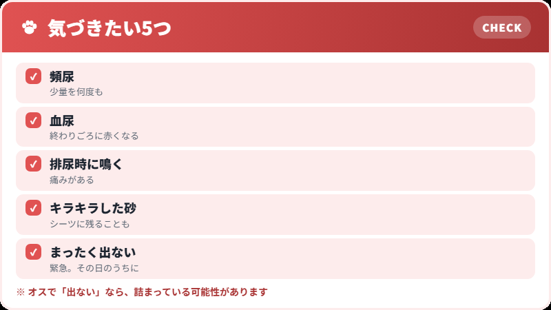 尿路結石のサイン