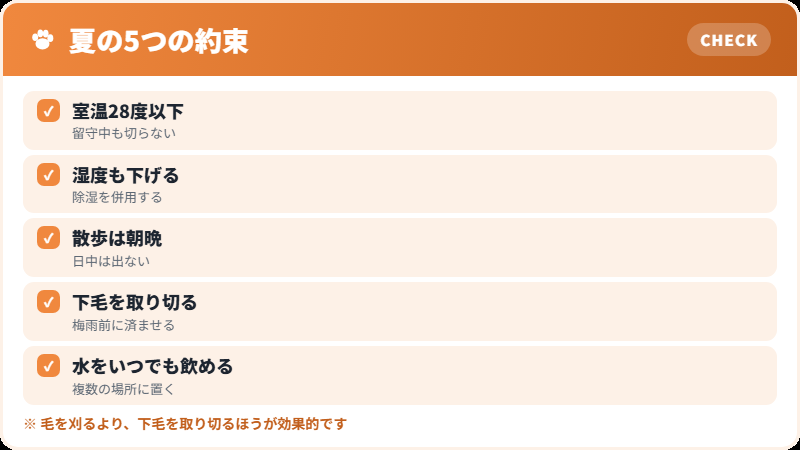 夏に守りたいこと