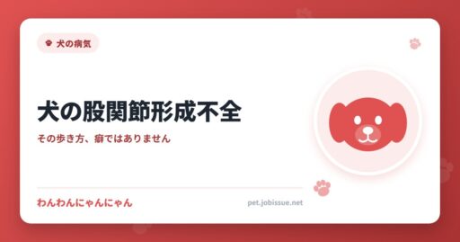犬の股関節形成不全