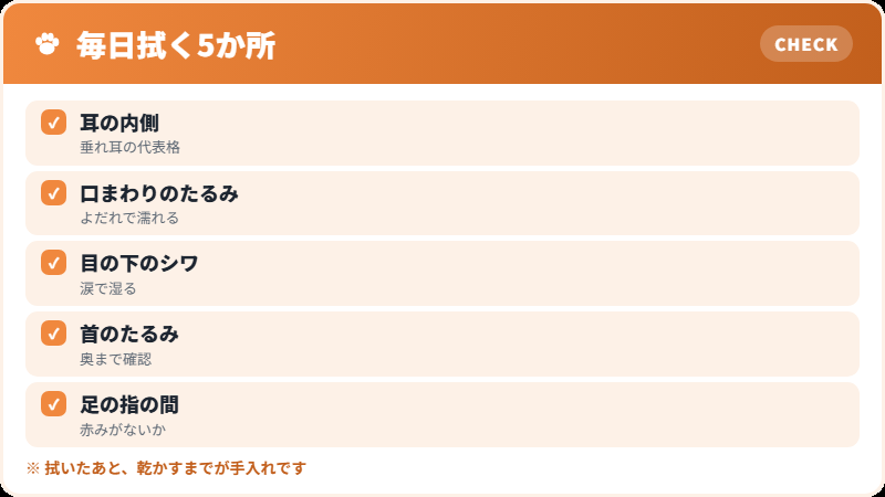 拭くべき場所