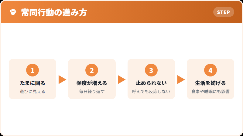 常同行動の進み方