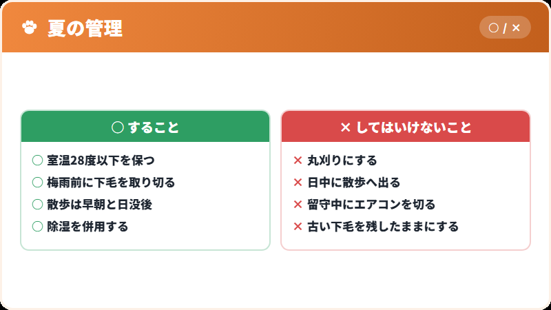夏の管理