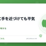 食事中に手を近づけても平気にする