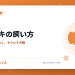 サルーキの飼い方