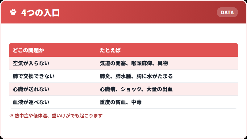 原因を4つに分ける