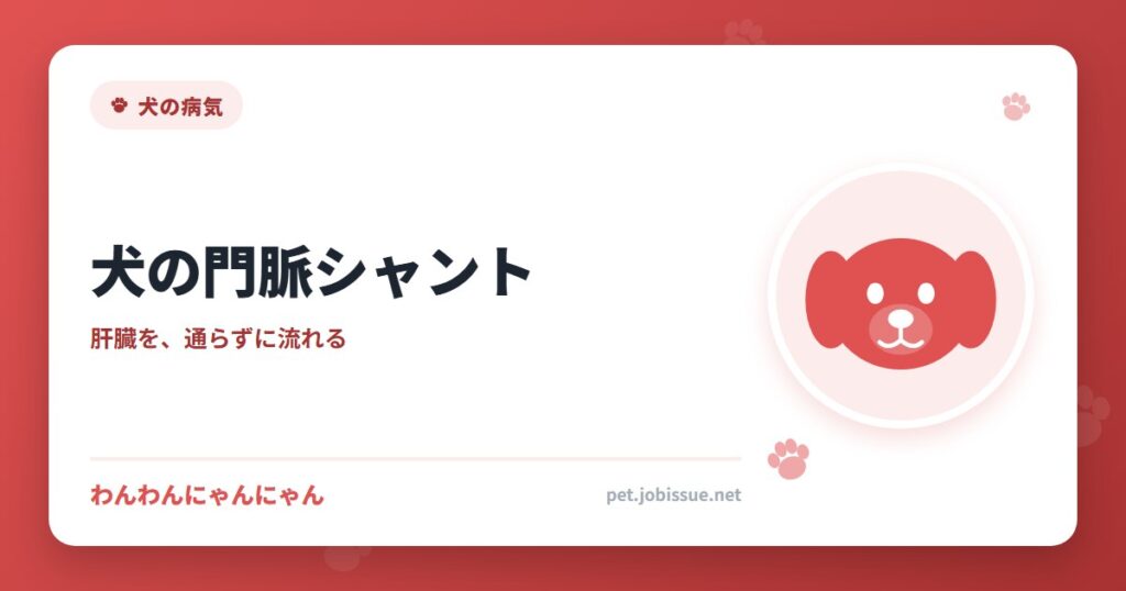 犬の門脈シャント