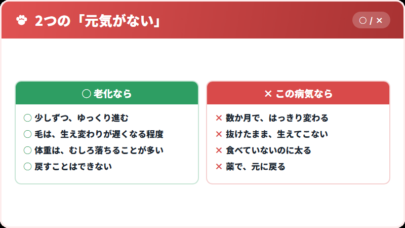 老化と、この病気