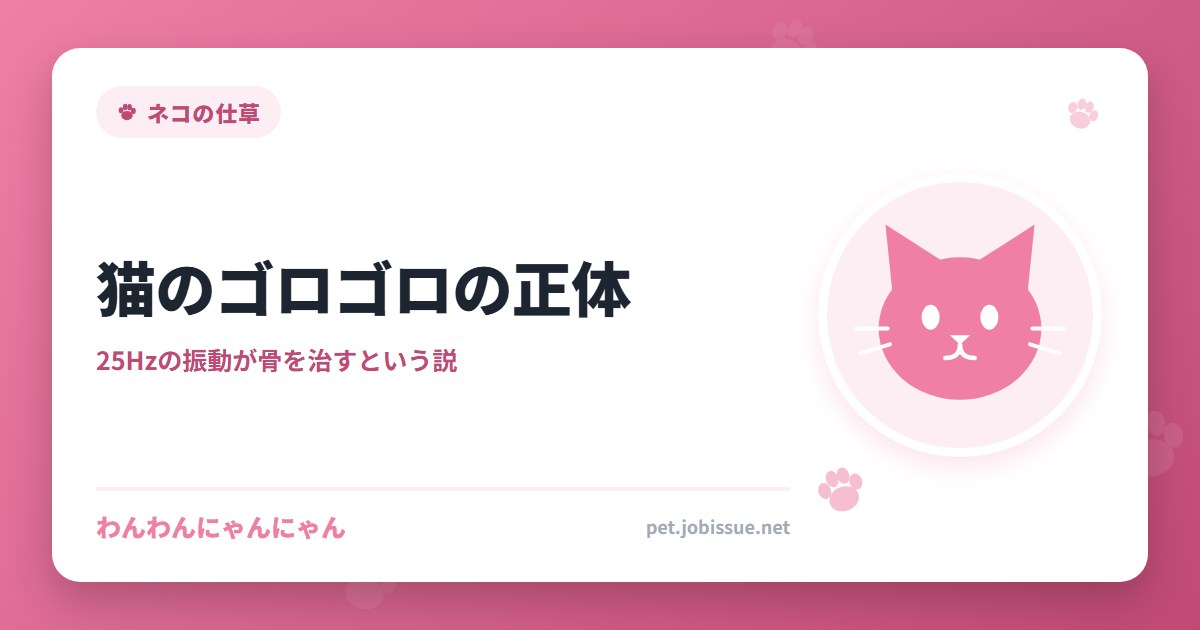 猫のゴロゴロの正体