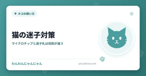 猫の迷子対策
