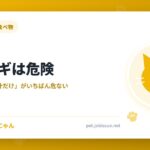 猫にネギは危険