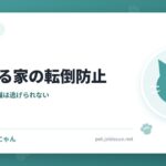猫がいる家の転倒防止