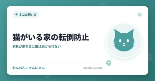 猫がいる家の転倒防止