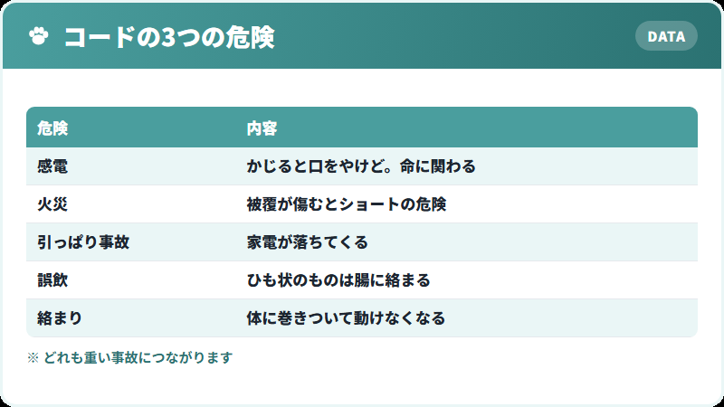 コードにひそむ危険