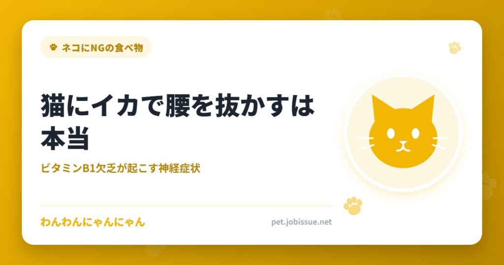 猫にイカで腰を抜かすは本当