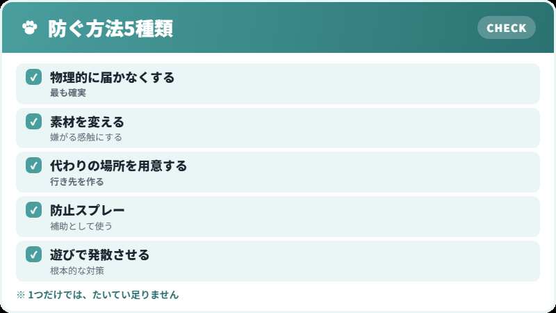 いたずらを防ぐ方法の種類