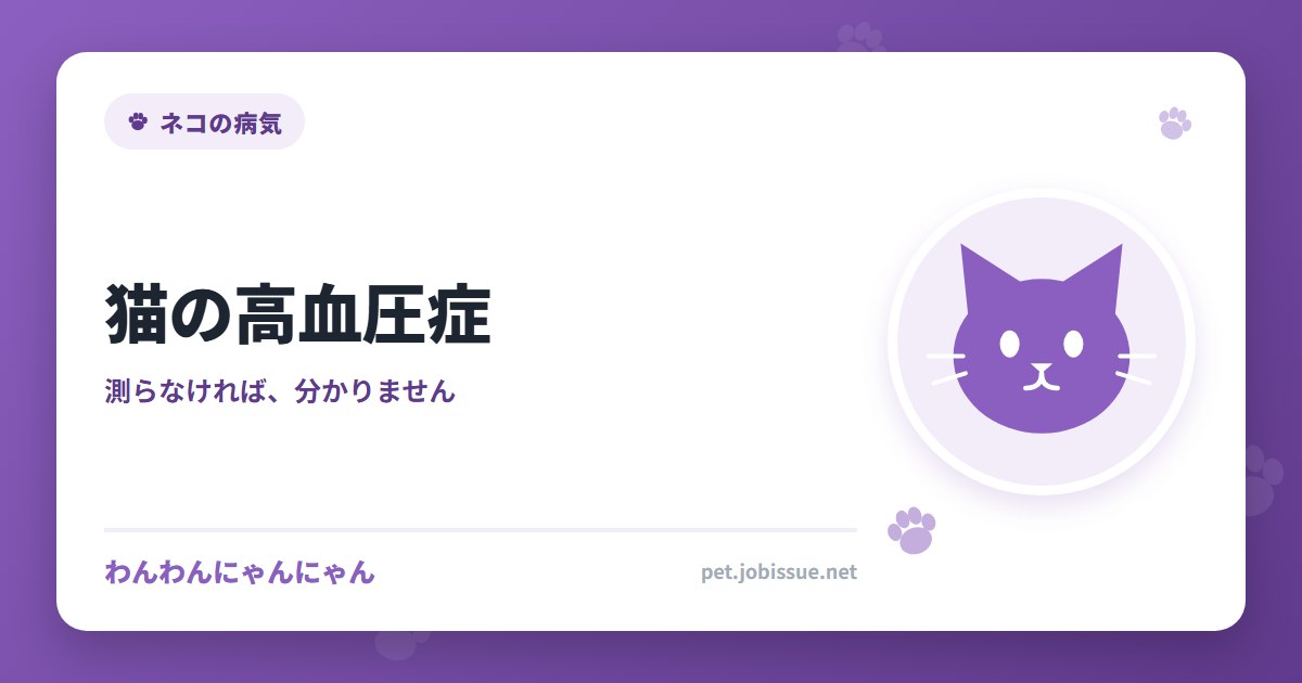 猫の高血圧症
