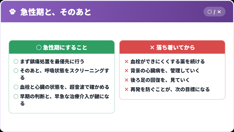 急性期とその後
