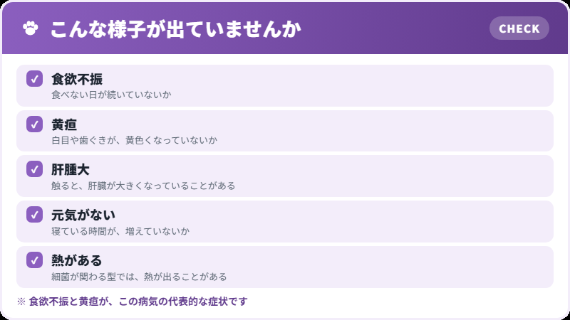 現れる症状