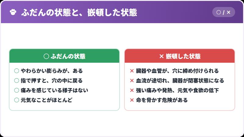嵌頓のときに起きること