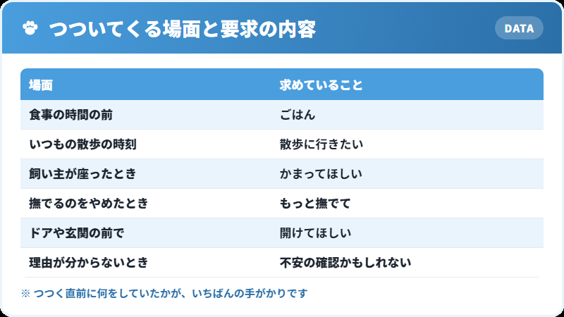 犬がつついてくる場面と意味の一覧