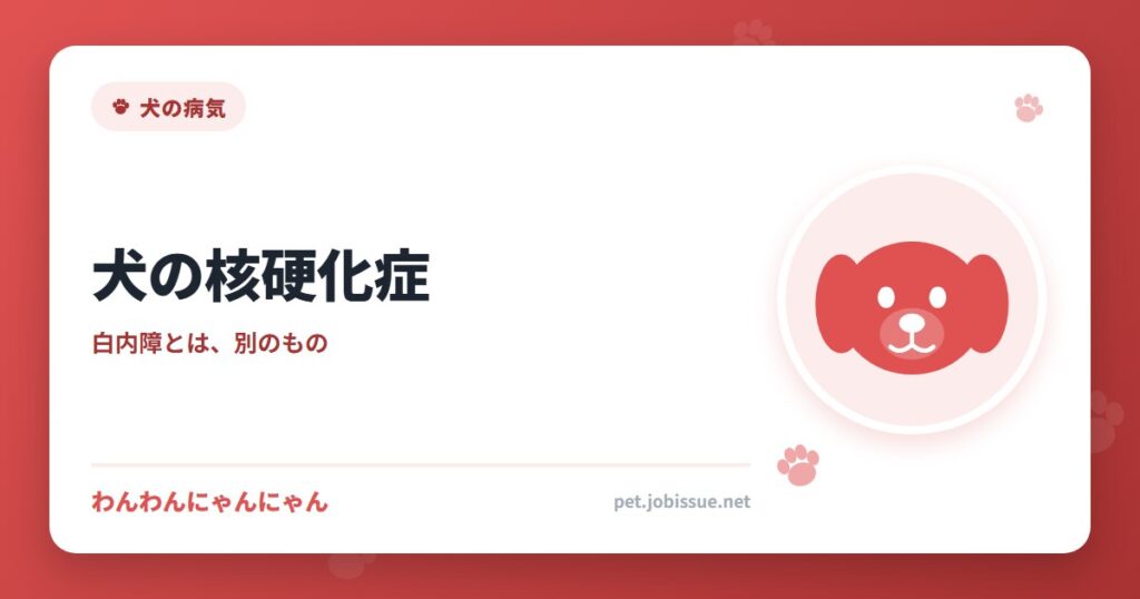 犬の核硬化症