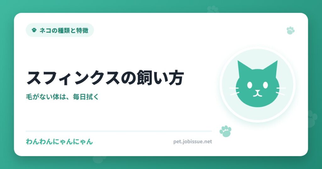 スフィンクスの飼い方