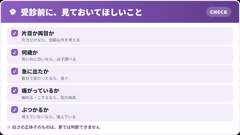 見分けるための観察