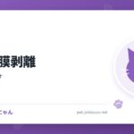 猫の網膜剥離