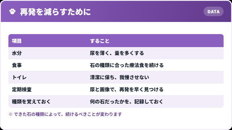 再発を防ぐために