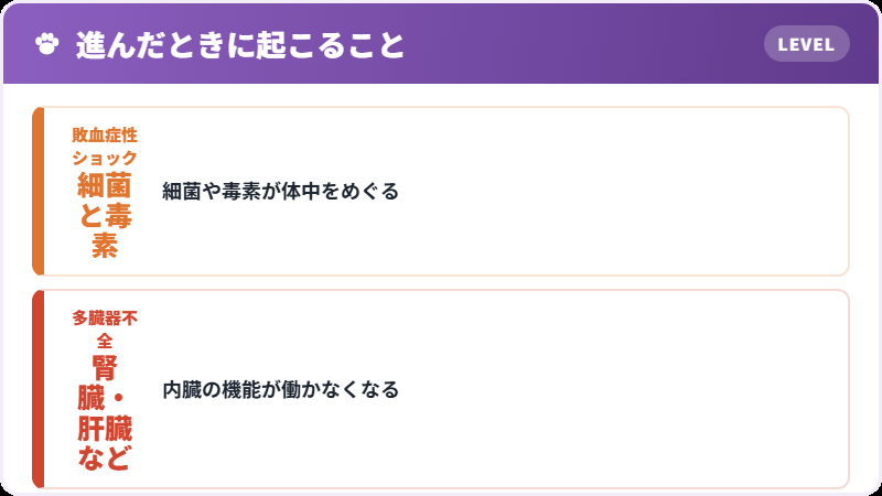 放っておくとどうなるか