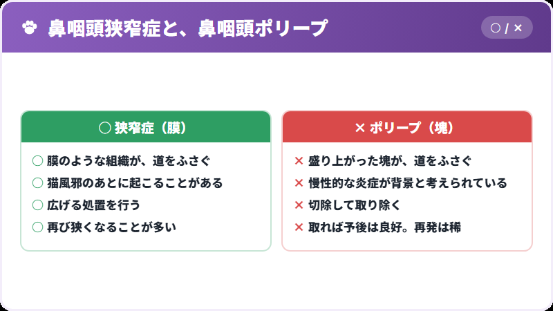 ポリープとの違い