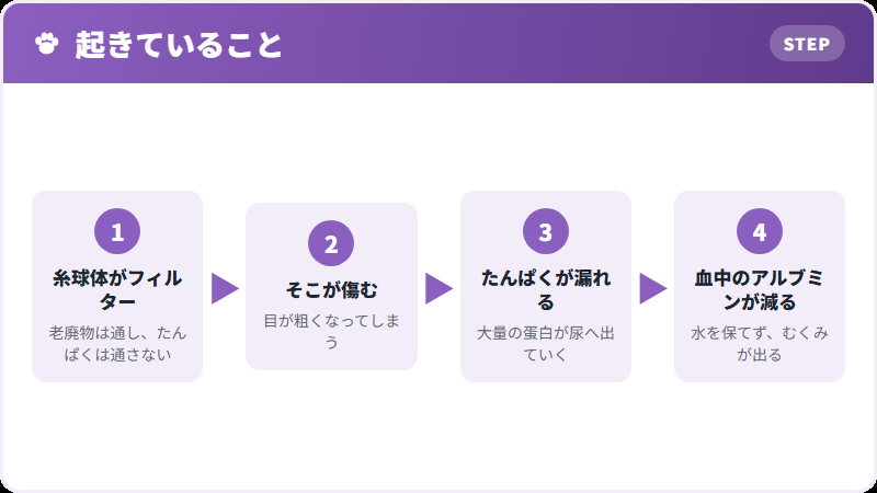 ざるの目が粗くなる