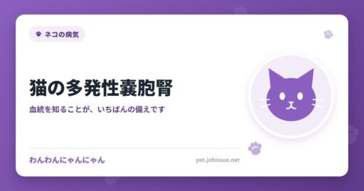 猫の多発性嚢胞腎