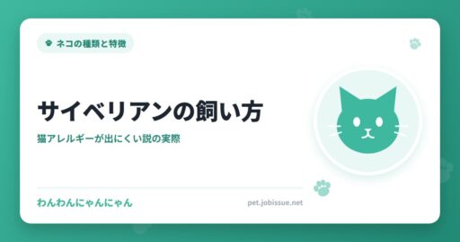 サイベリアンの飼い方