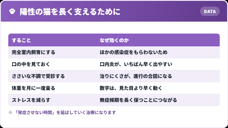 陽性と分かったあと