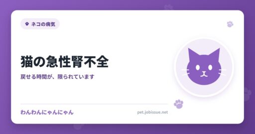 猫の急性腎不全