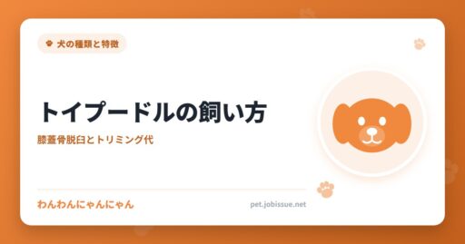 トイプードルの飼い方