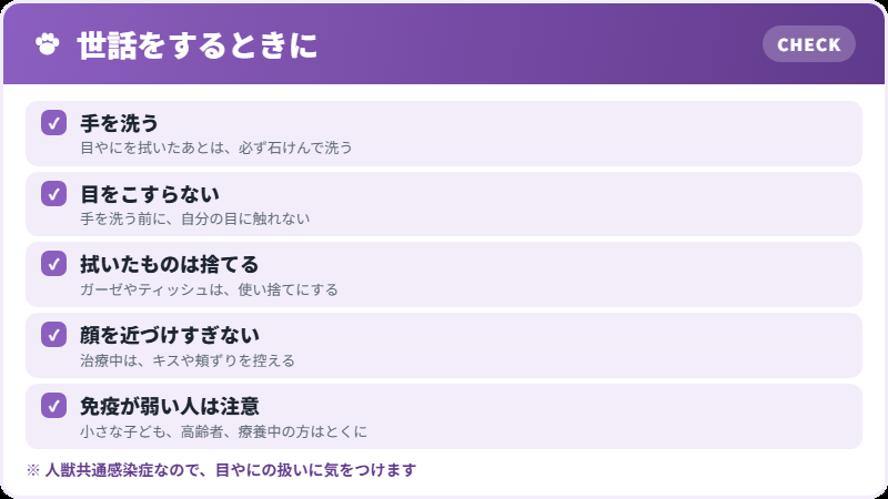 人への感染を防ぐ