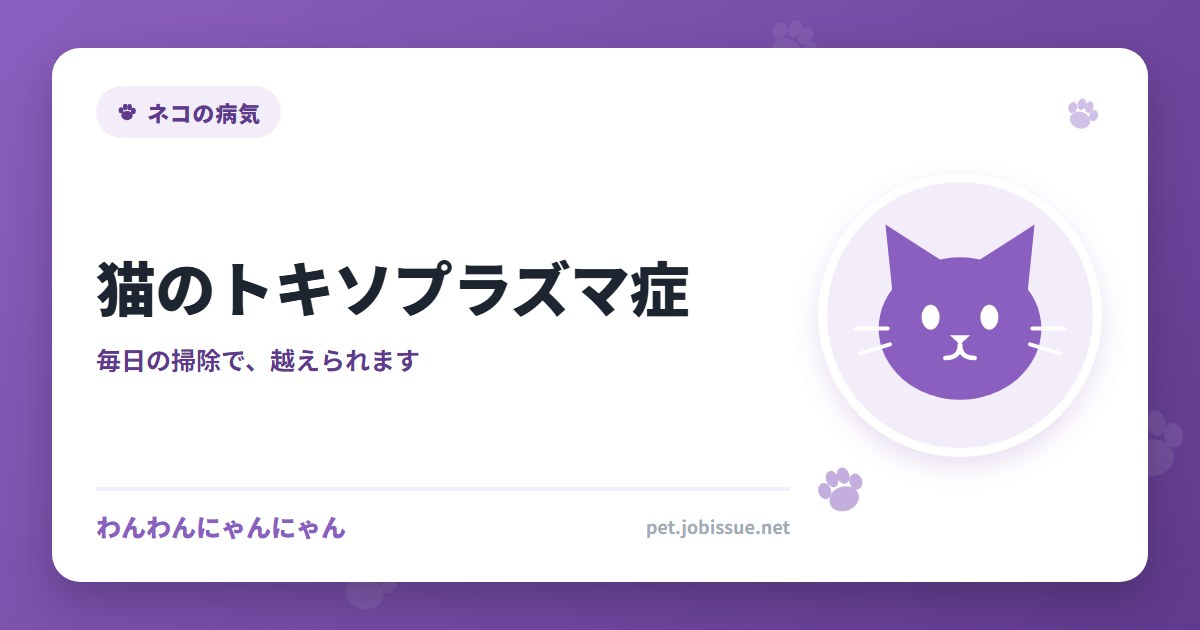 猫のトキソプラズマ症