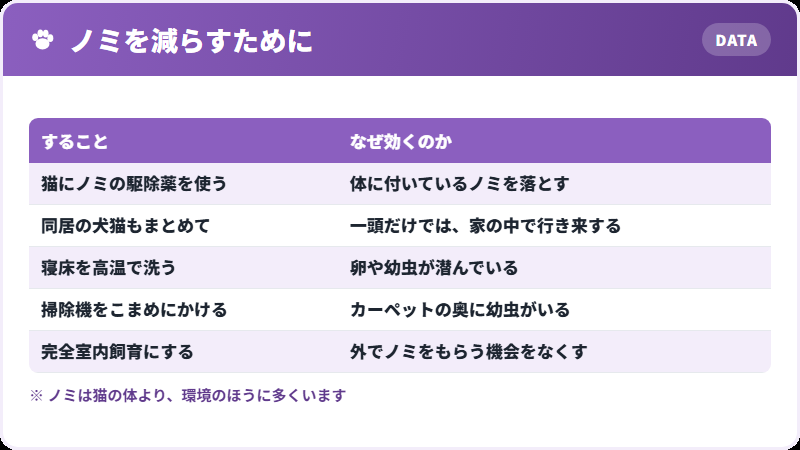 環境のノミ対策