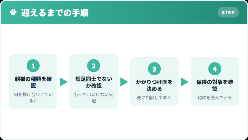 ジェネッタを迎える前の確認事項