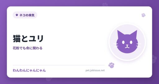 猫とユリ
