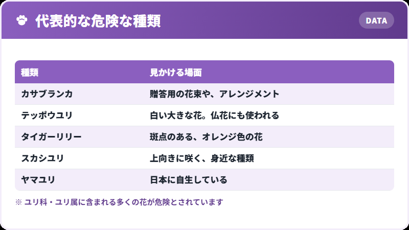 危険な種類